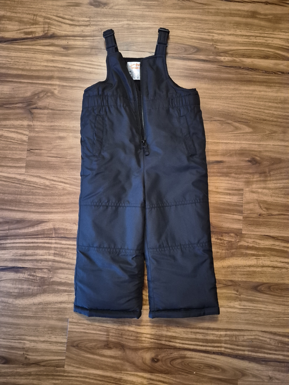 Jumping Beans Black Kids Snow Bib Overalls
